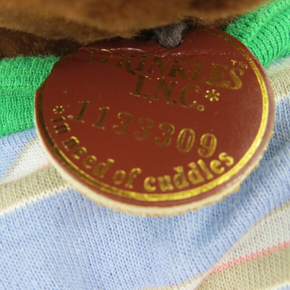 Vtg Heritage Collection Wrinkles Dog Hand Puppet 18" Plush Stuffed Animal Outfit - Picture 9 of 16